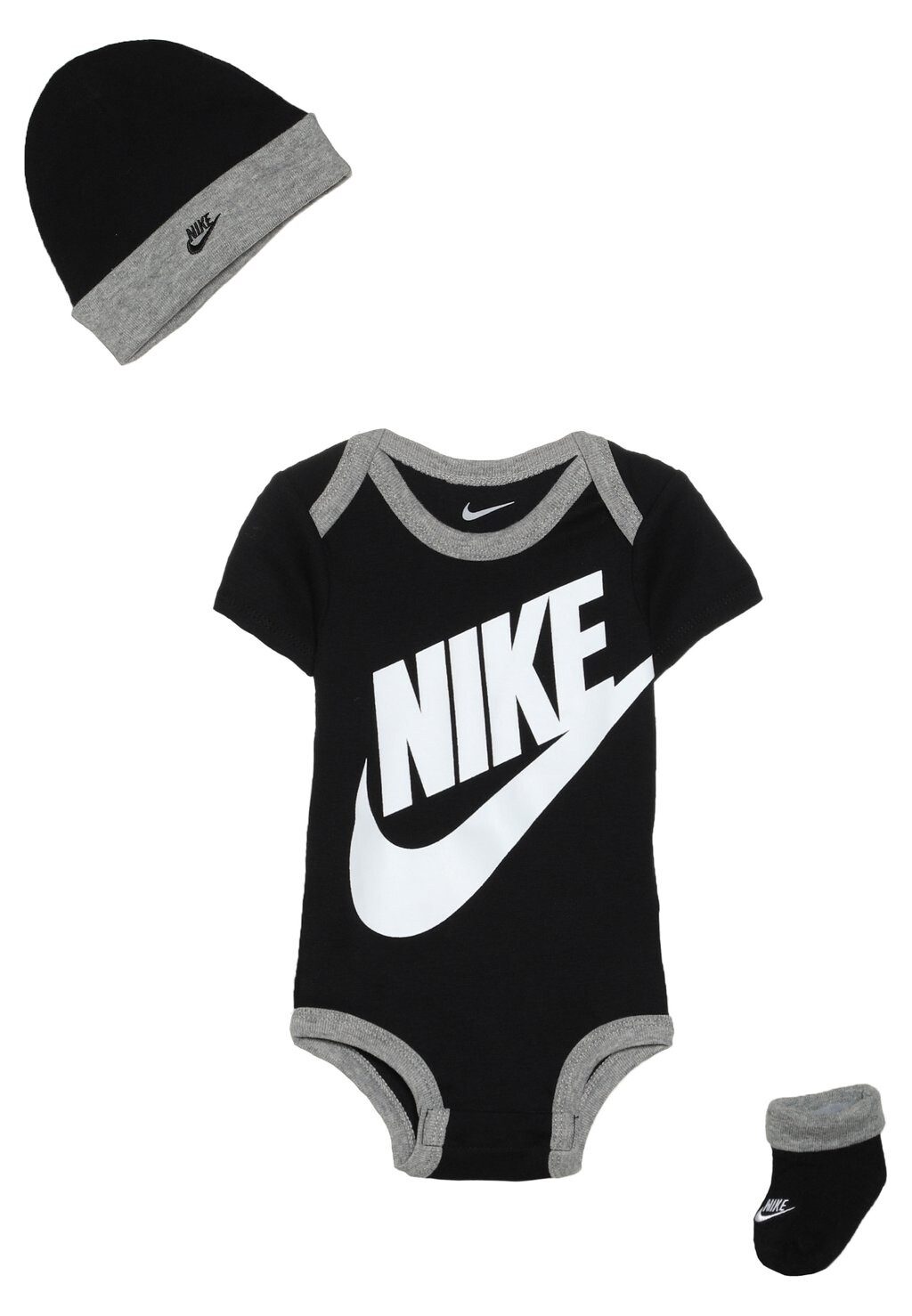 Боди FUTURA LOGO HAT BOOTIE BABY SET Nike Sportswear, цвет black — фото 4