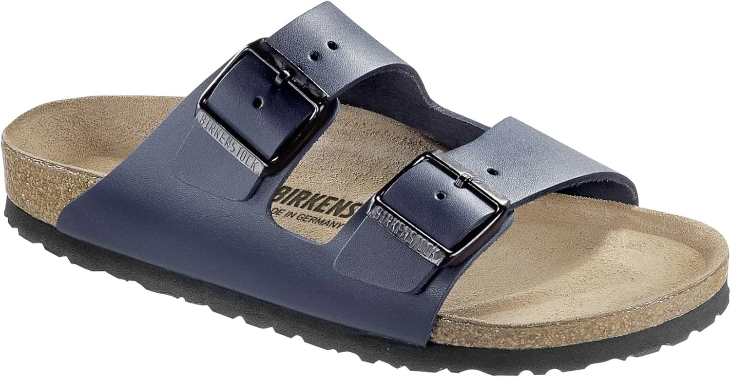 Сандалии BIRKENSTOCK Arizona, унисекс, для взрослых, натуральная кожа, стандартный размер, синий — фото 2