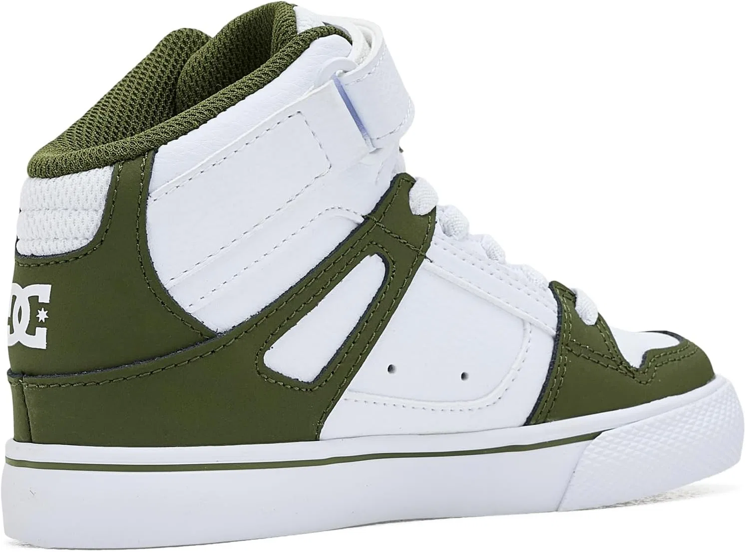 Кроссовки высокие DC Pure Hi Top Ev, белый/оливковый — фото 3