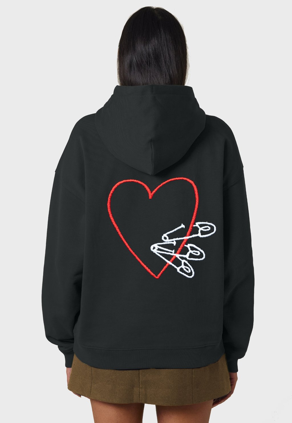 

Толстовка PINS BACK EMBROIDERY UNISEX Mira Paris, черный