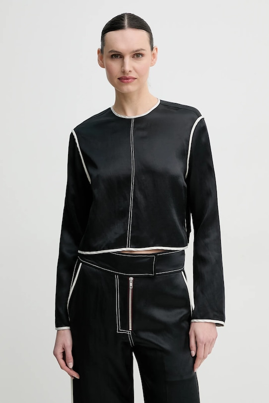 

Блузка с добавлением льна Baryl Day Birger Et Mikkelsen, черный