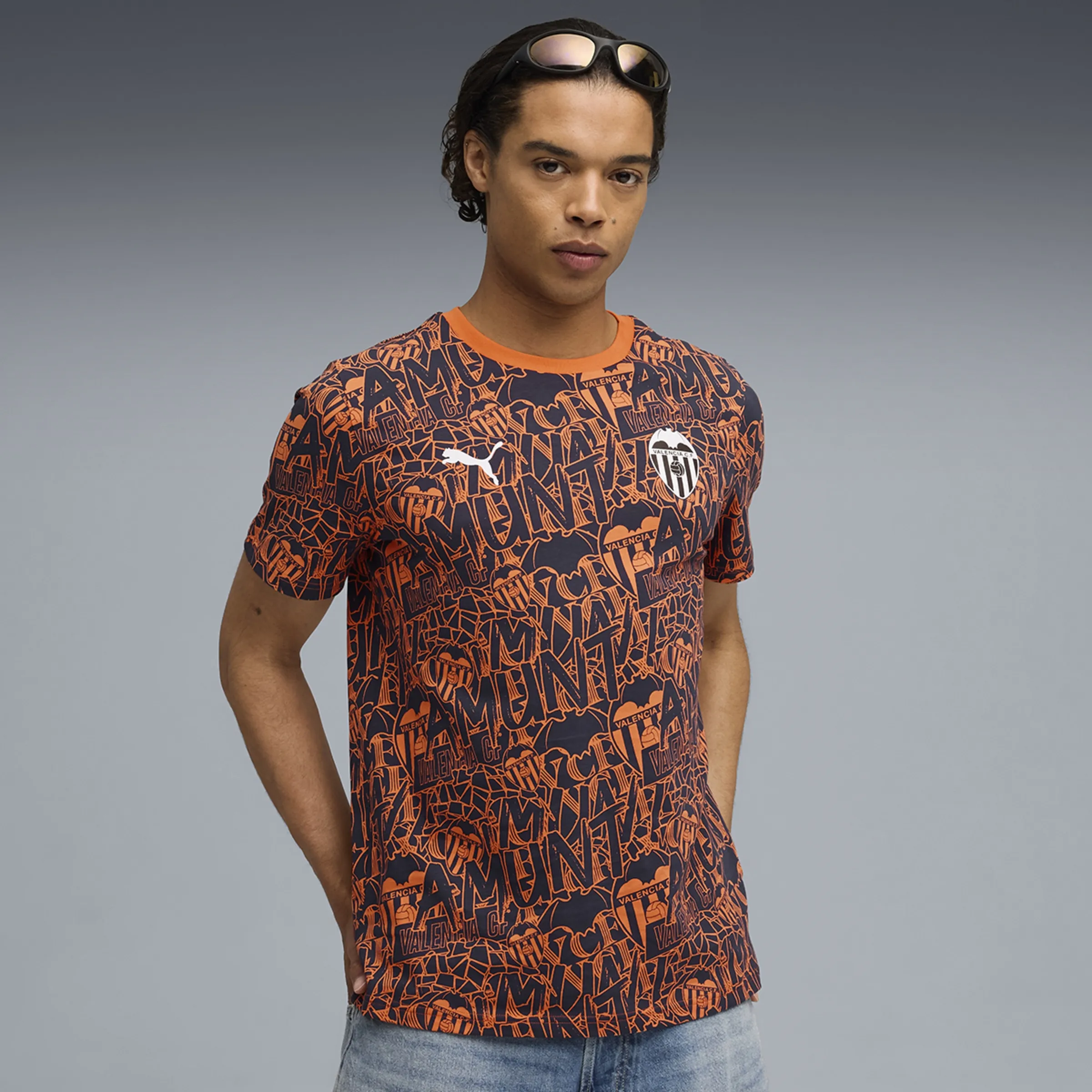 

Футболка мужская ВКФ Футбольная культура принт Puma, синий