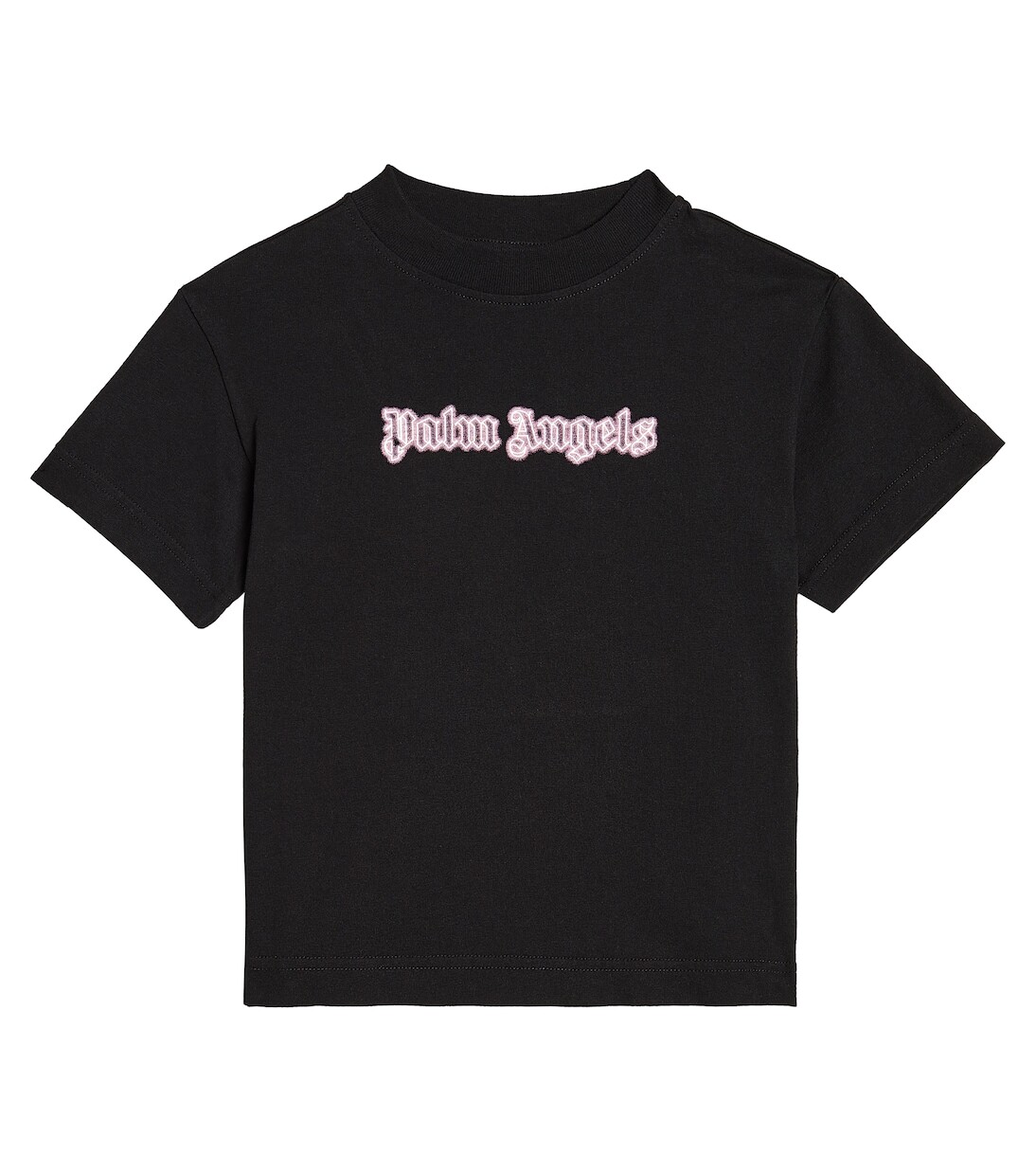 

Футболка из хлопкового джерси с логотипом Palm Angels Kids, черный