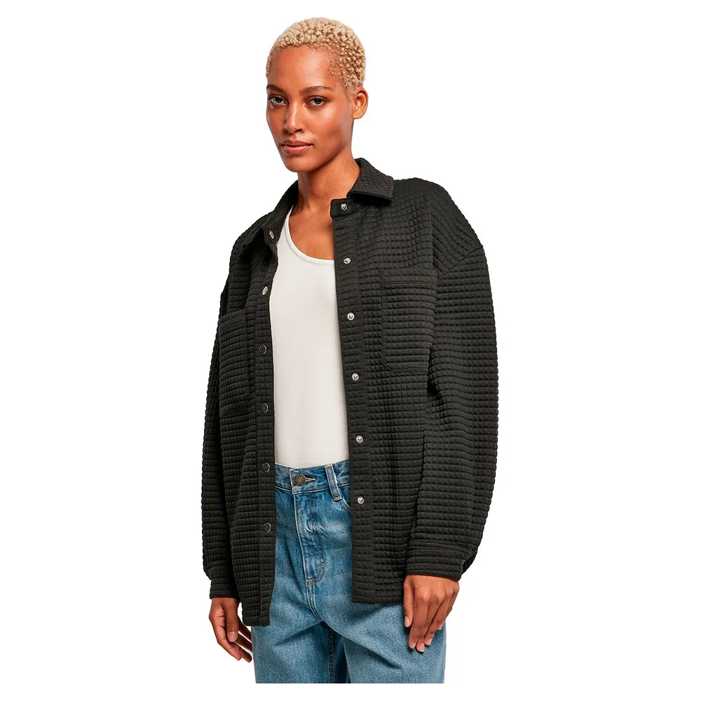 

Верхняя рубашка Urban Classics Quilted Sweat, черный