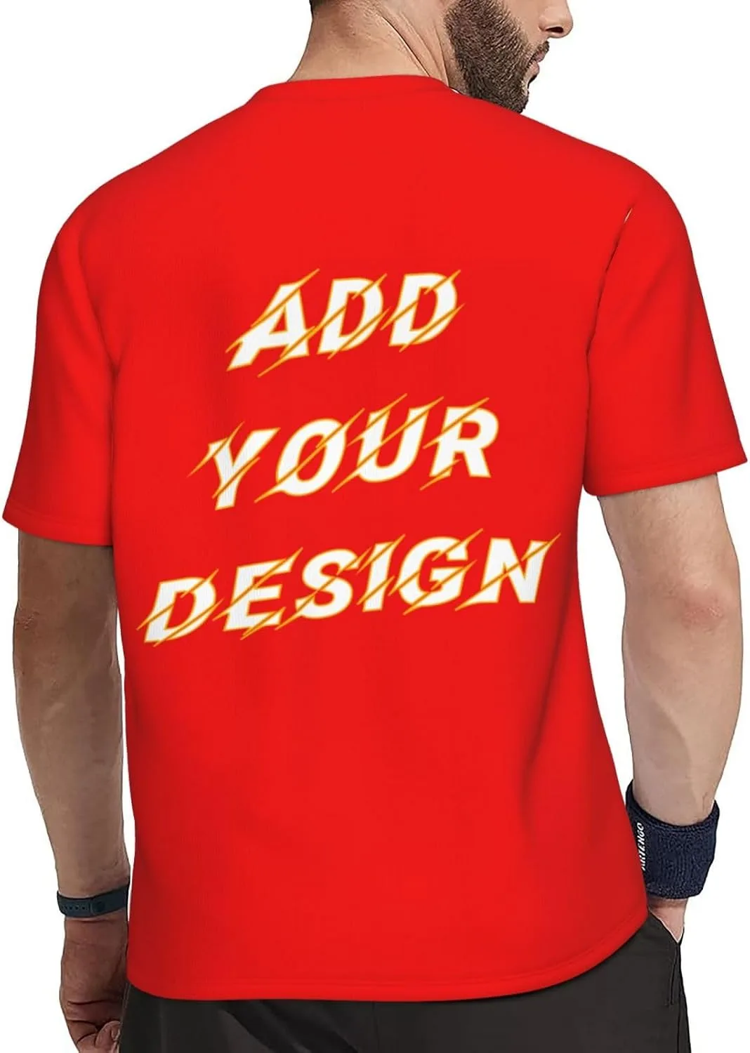 Футболка мужская Custom T Shirts с принтом на 4 сторонах — фото 4