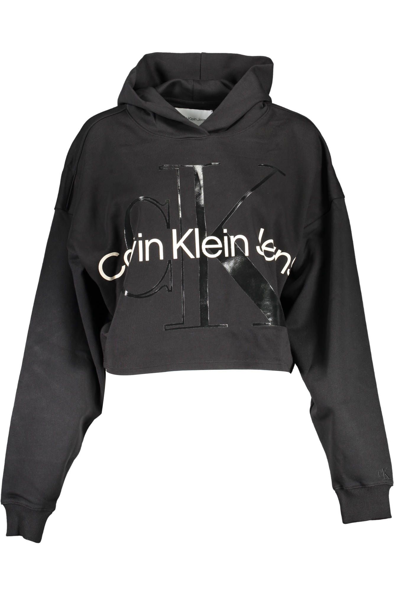 

Черный хлопковый женский свитер Calvin Klein