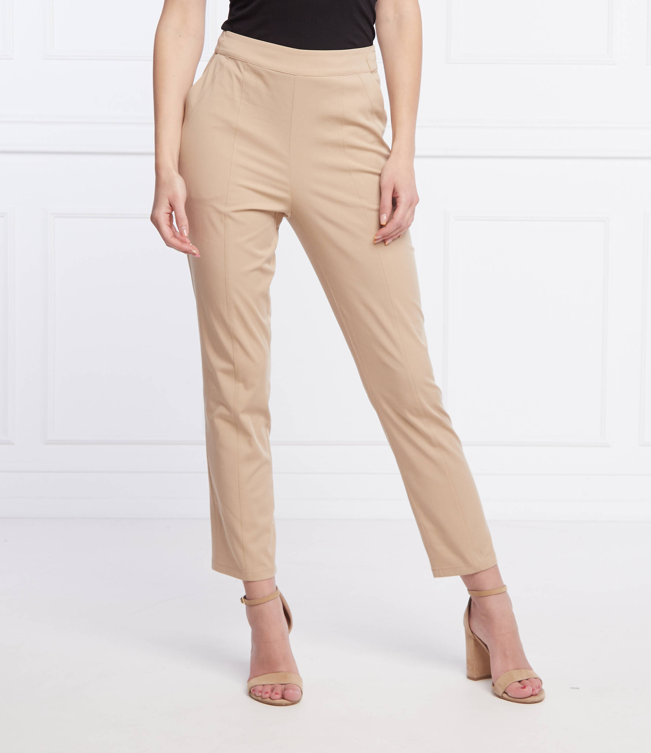 

Брюки Marc Cain cropped fit, кэмел