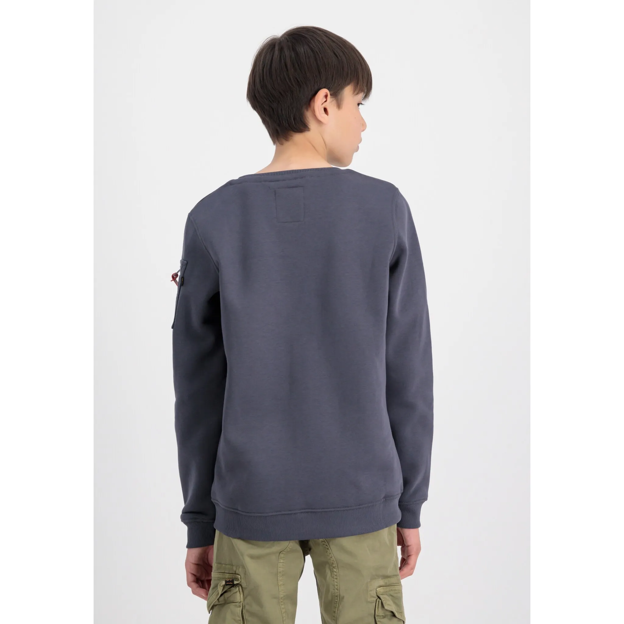 Alpha Industries Свитер «Alpha Industries Kids - Толстовки», цвет greyblack — фото 4
