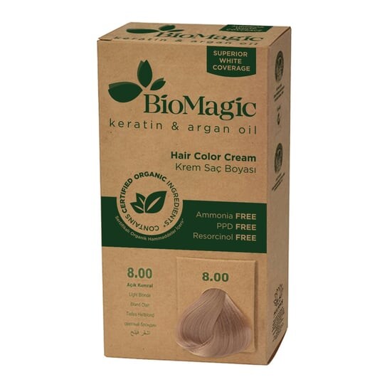 

КРАСКА ДЛЯ ВОЛОС СВЕТЛЫЙ БЛОНД (8.00) 250 г - BIOMAGIC, Biomeda