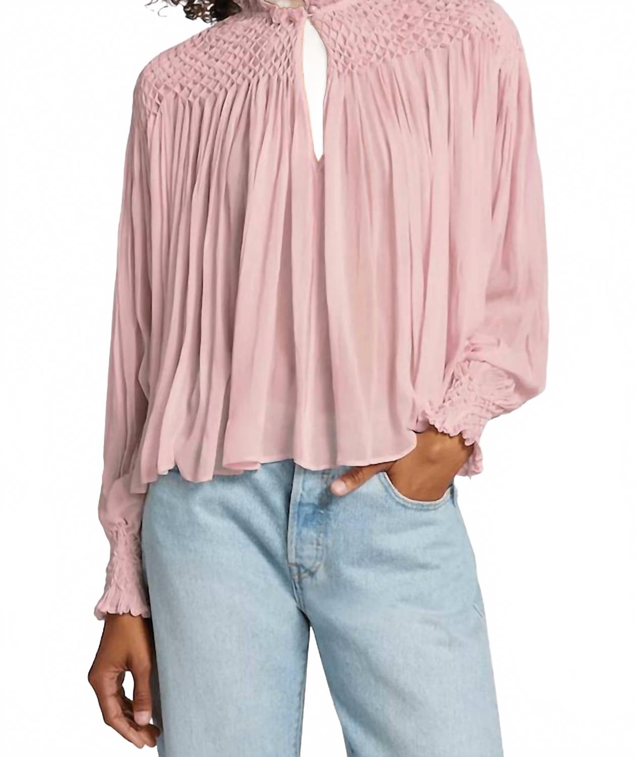 

Блузка Fernanda в цвете ледяной сад LoveShackFancy, Orchard Ice