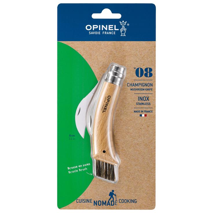 

Нож №8 в виде гриба в блистере hêtre Opinel