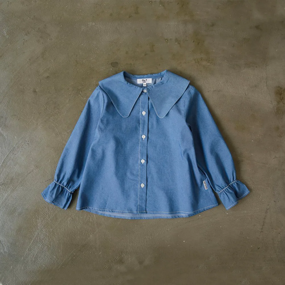 Блузка с большим воротником Branshes, blue