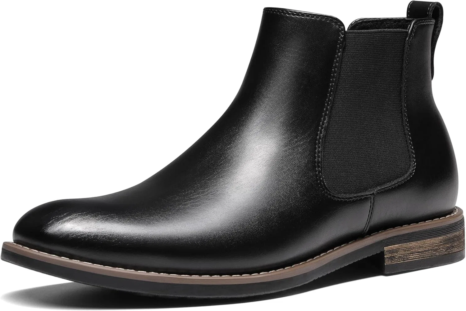 Мужские ботинки челси Bruno Marc, замшевые ботинки до щиколотки, Black Leather