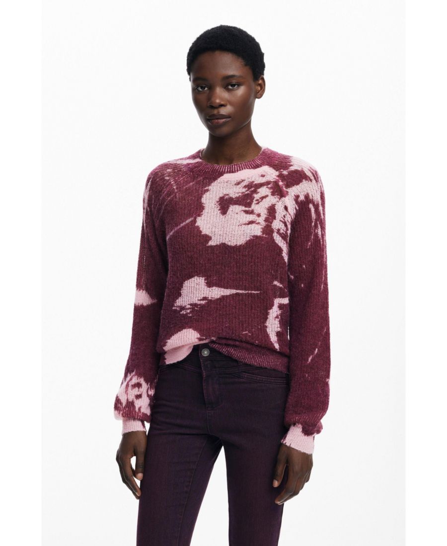 

Женский свитер с художественной текстурой Desigual, Dark purple