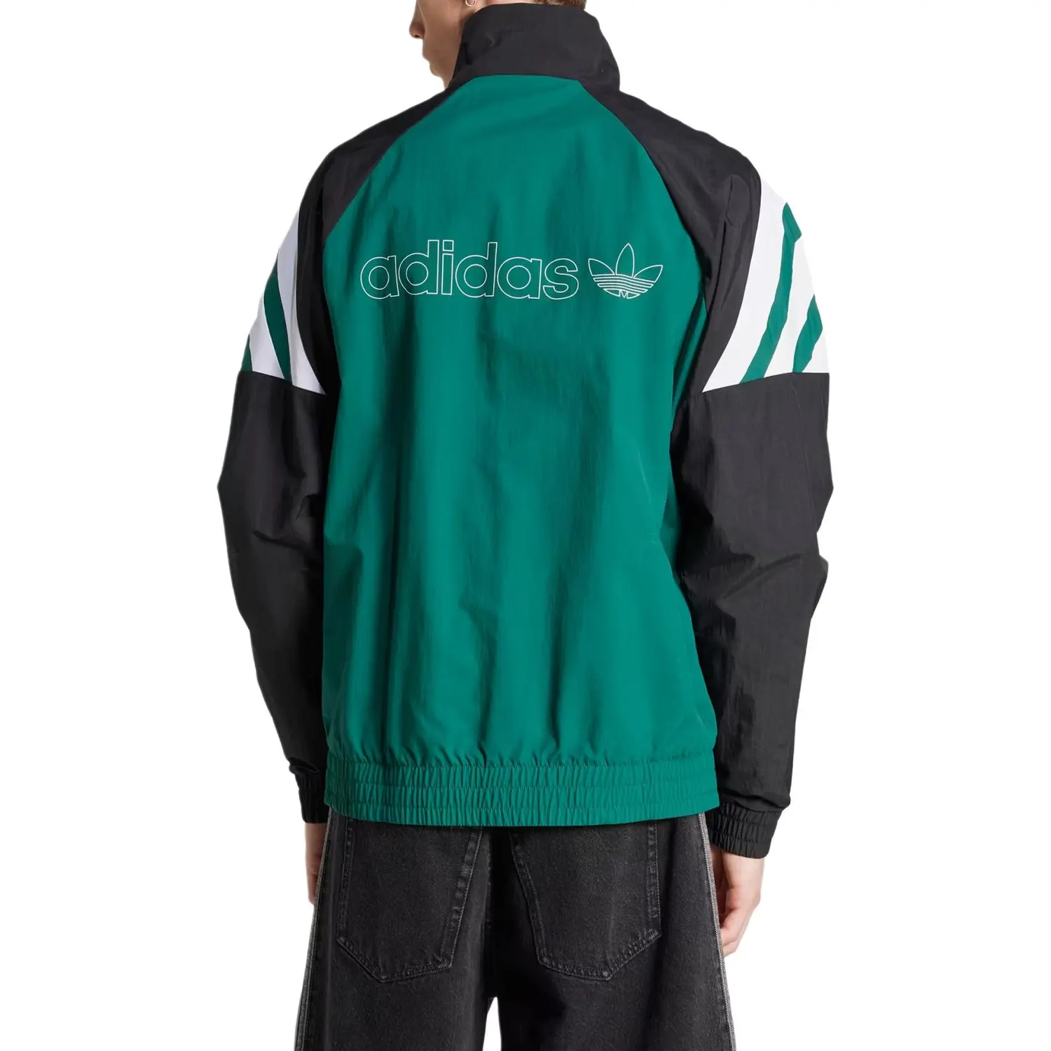 Adidas Originals Адидас Двухцветная Тренировочная Курка, Green — фото 2