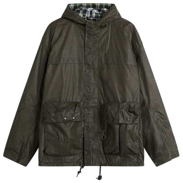 

Heritage+ модифицированная куртка из даремского воска Barbour, зеленый