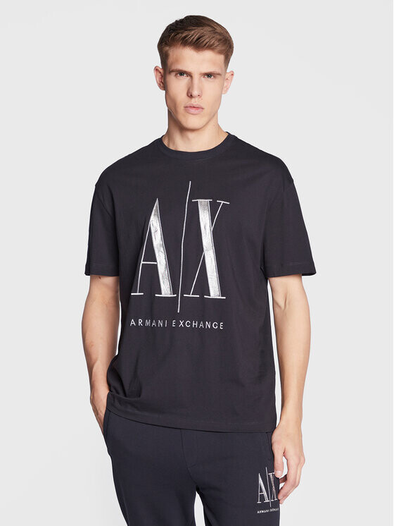 

Футболка стандартного кроя Armani Exchange, синий