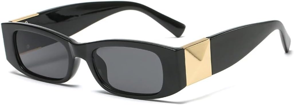 

Винтажные солнцезащитные очки в маленькой оправе для женщин и мужчин, модные, роскошные, дизайнерские, в стиле панк, солнцезащитные очки с защитой от УФ-излучения UV400 SZVVBKK, Black Black