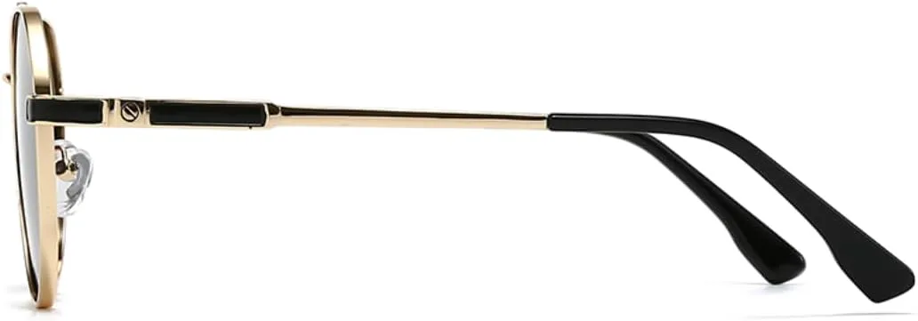 

Солнцезащитные очки с защитой UV400 | Круглая оправа, цветные линзы | Для женщин и мужчин, для занятий спортом на открытом воздухе и вождения DSVIGF, Smoky Gray