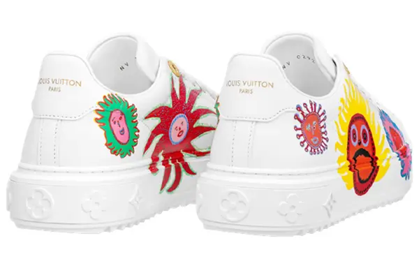 Кроссовки x yk academy time out sneakers 'white with icons' Louis Vuitton, белый — фото 4