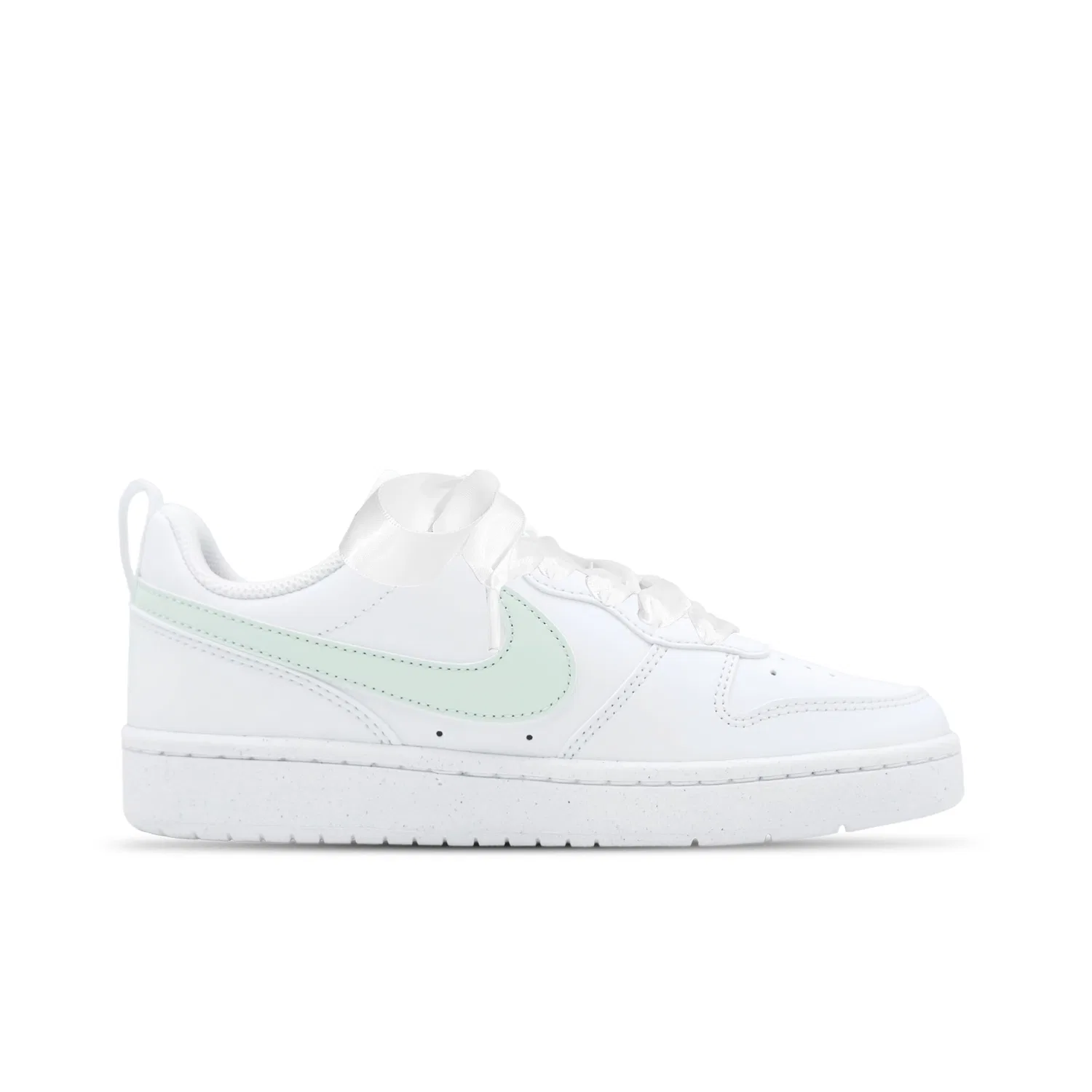 Кеды детские Nike Court Borough Heart Low Top Leather Green/White/Black — фото 3