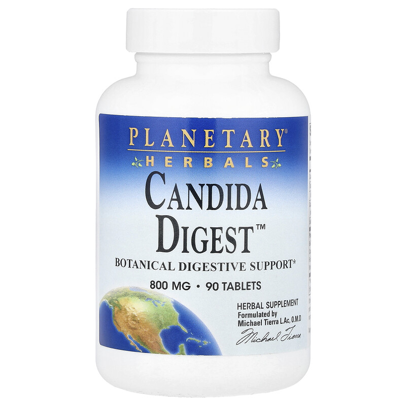 

Planetary Herbals, Candida Digest , 90 таблеток