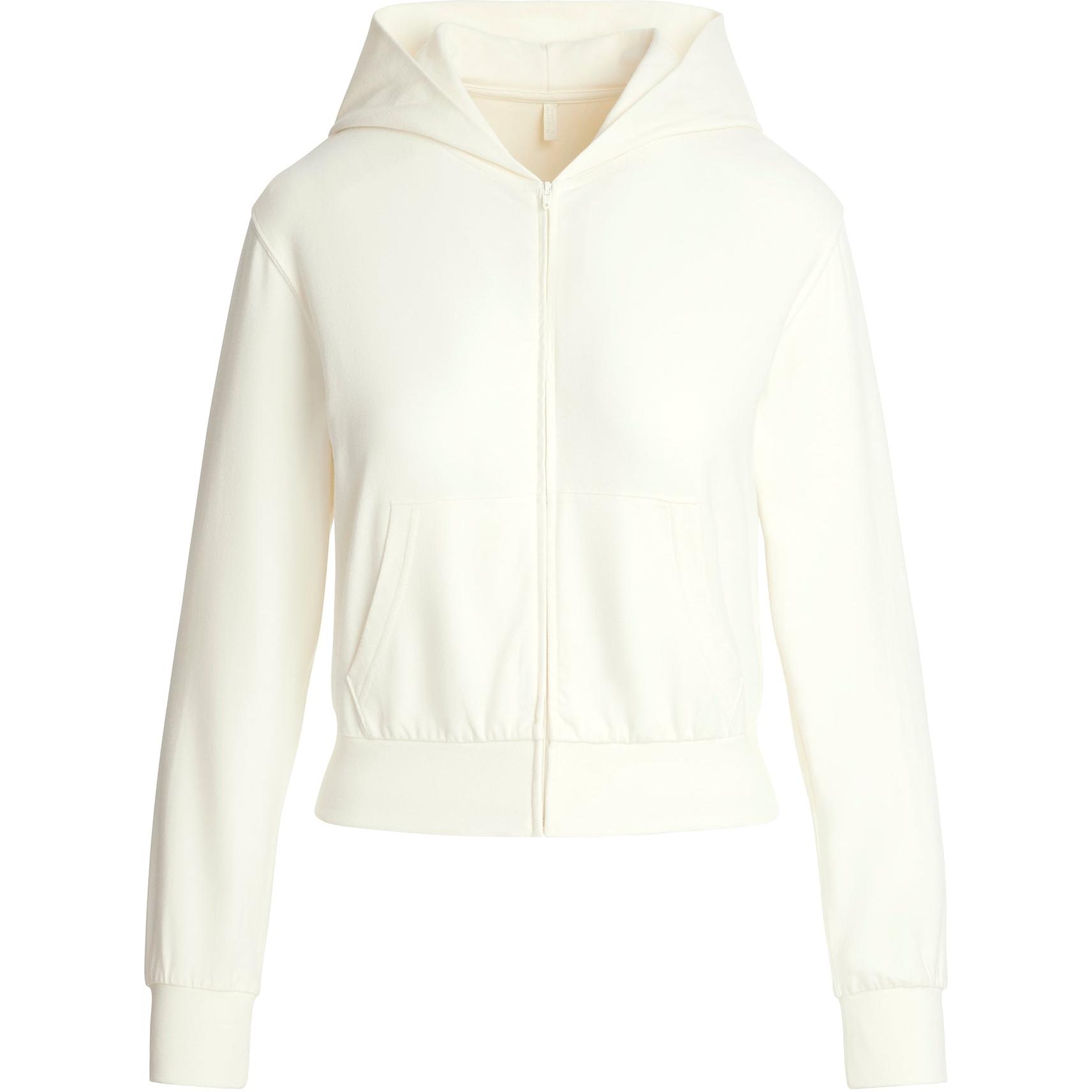 

Толстовка с капюшоном и молнией SS25 из хлопкового джерси женская MARBLE/Marble Skims, Marble/Marble