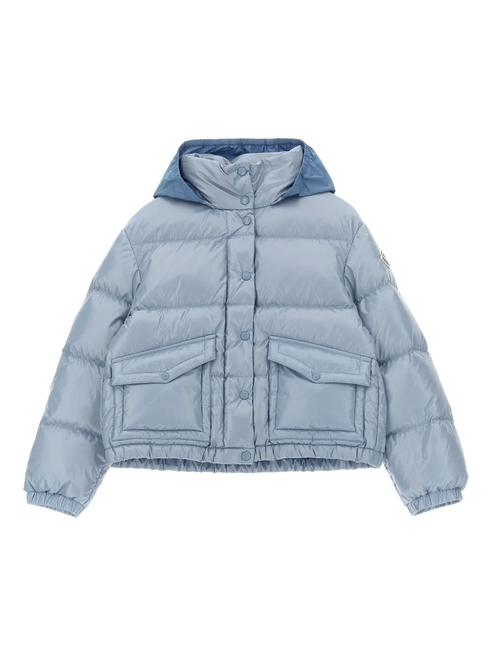 

Стеганый пуховик Moncler Enfant, синий