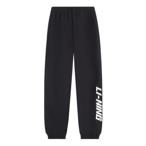 

Штаны с графическим принтом, джоггеры, брюки Li-Ning, черный