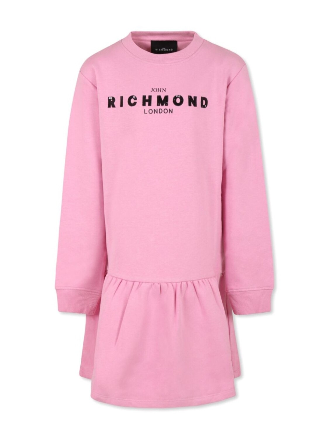 

Платье с логотипом John Richmond Junior, розовый