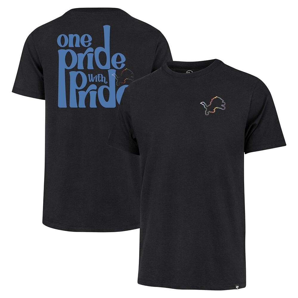 

Мужская черная футболка '47 Detroit Lions Pride Franklin, цвет Lns Black