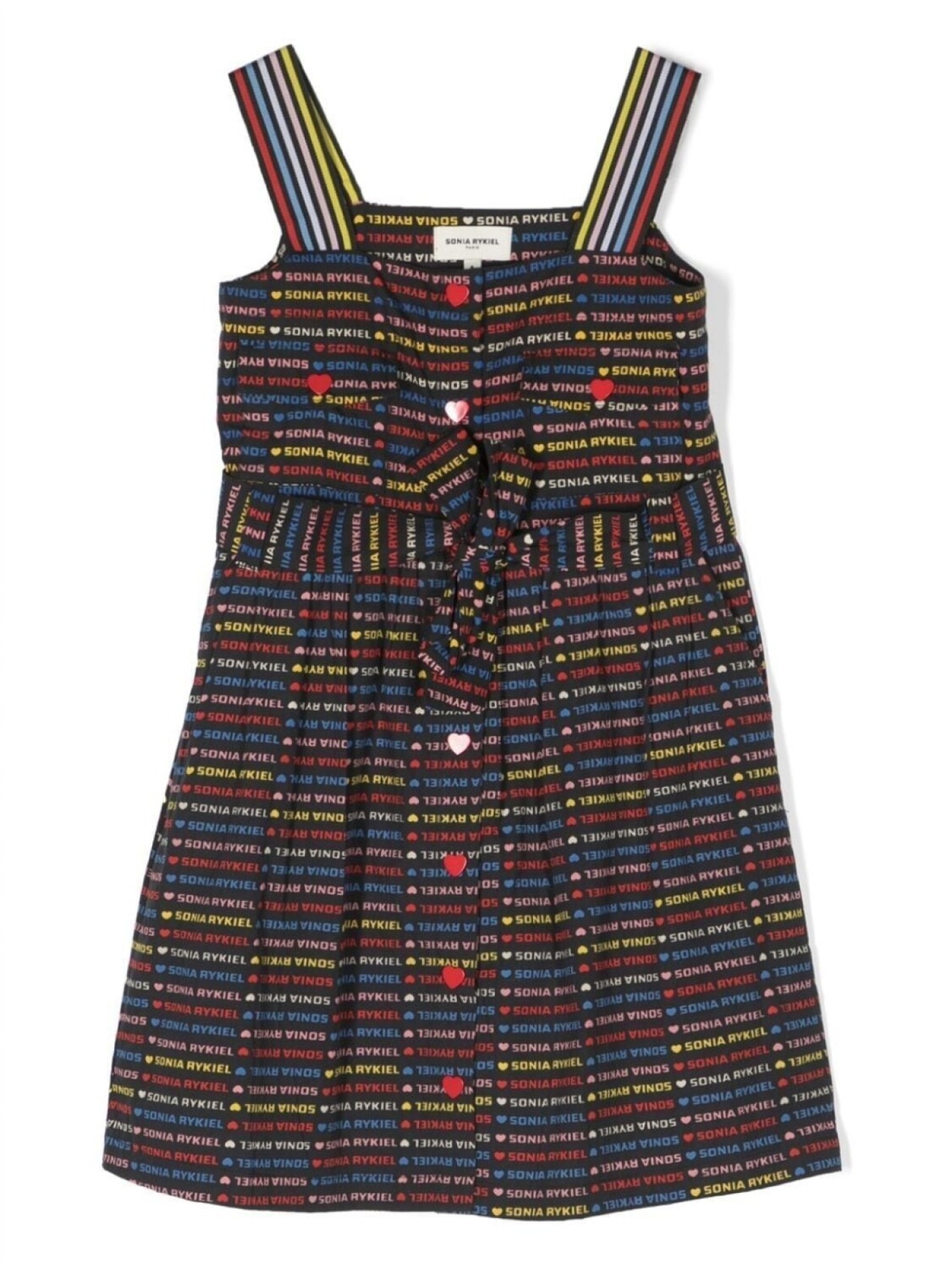 

Sonia Rykiel платье с поясом и логотипом, черный