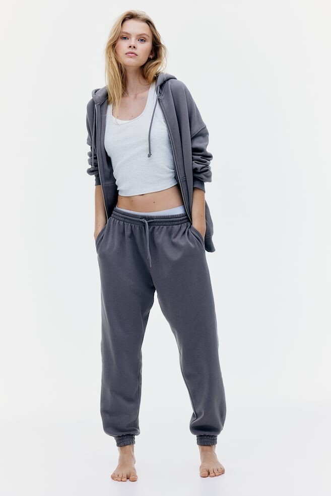 

Спортивные штаны с высокой талией H&M, серый