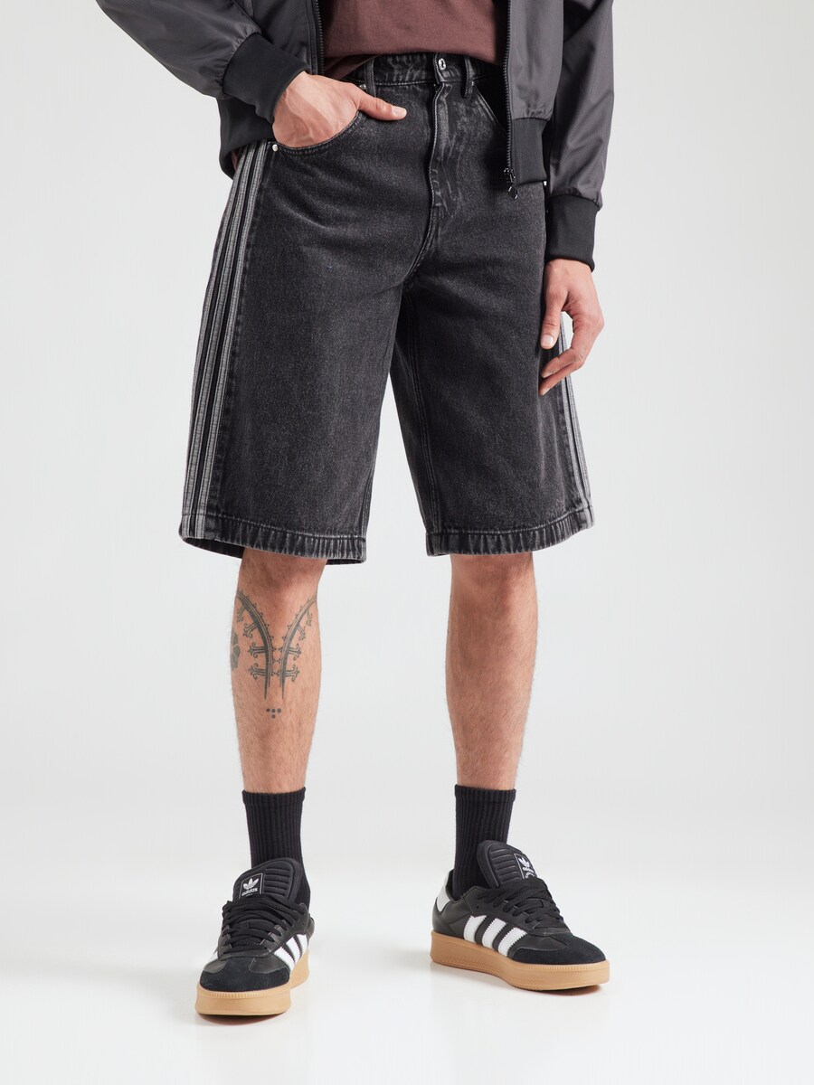 Джинсы свободного кроя ADIDAS ORIGINALS Adicolor Firebird, Black denim — фото 2