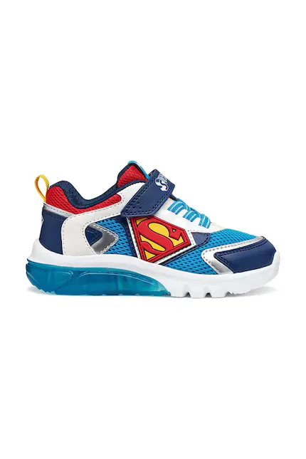 Кроссовки детские Geox CIBERDRON x Superman, синий — фото 2
