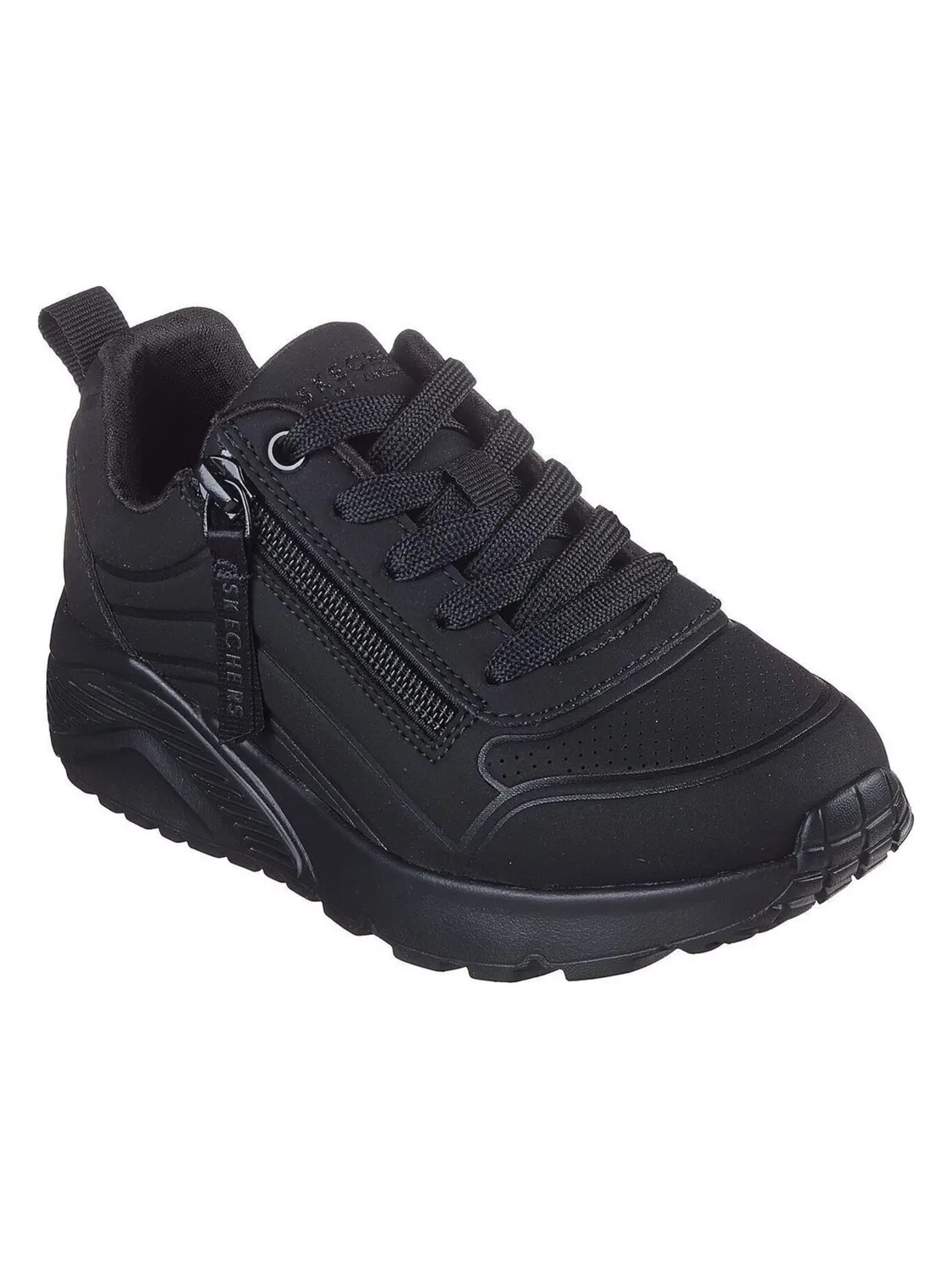 Спортивные кроссовки SKECHERS Skechers Uno Lite - Easy Zip черного цвета