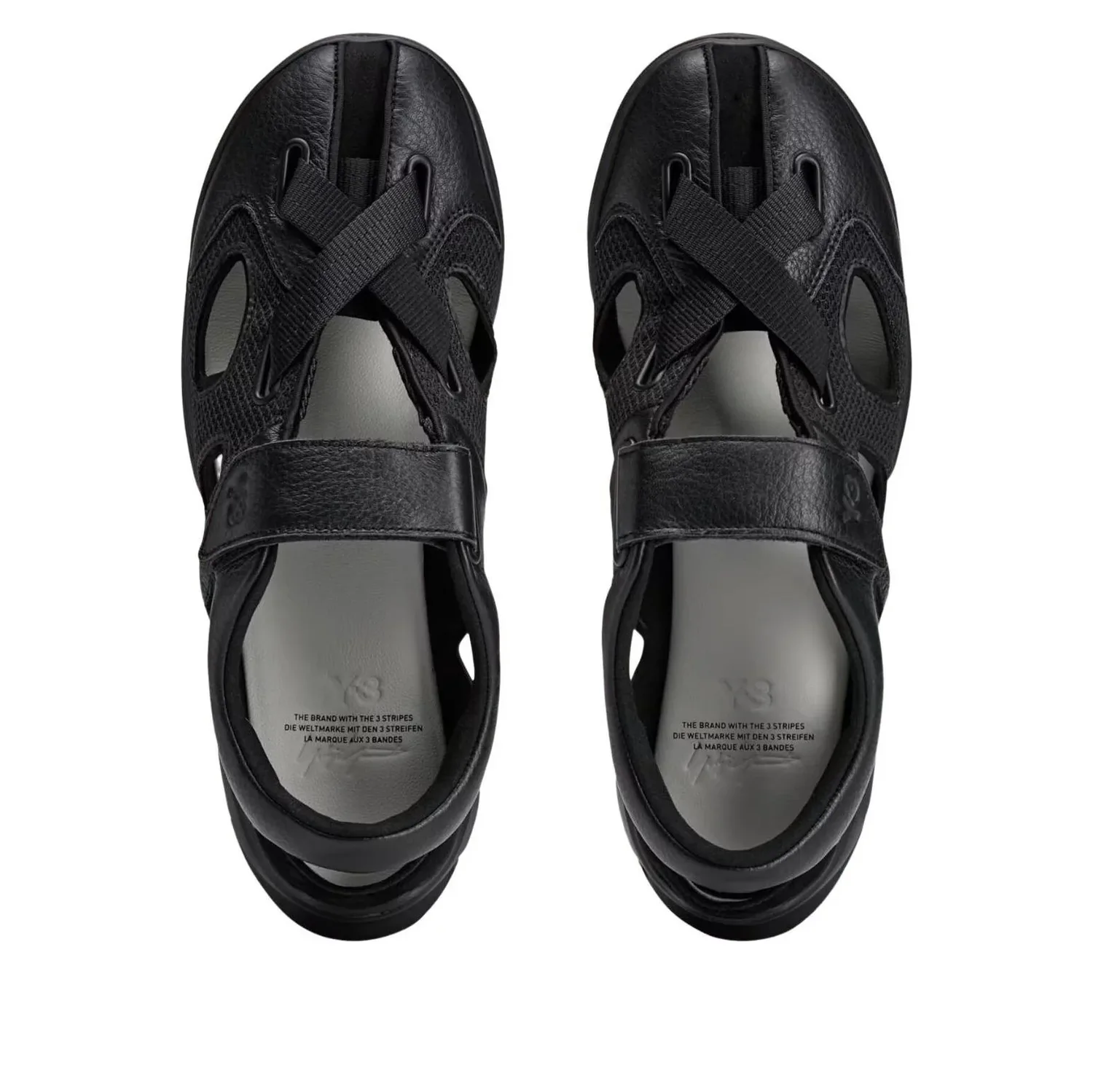 Сандалии Adidas Y-3 GSG9 'Black' — фото 3