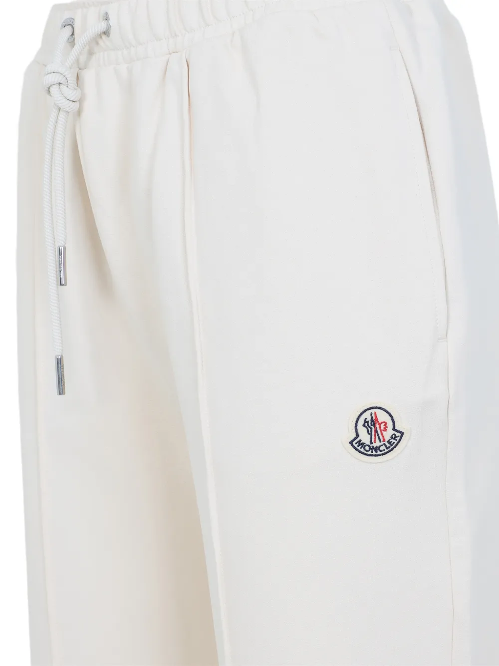 Брюки с нашивкой-логотипом и завязками Moncler, нейтральный — фото 3