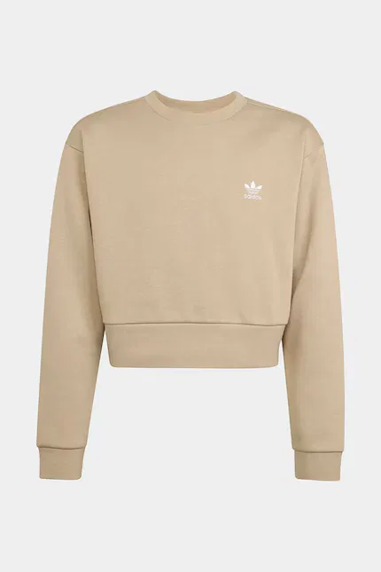 Детская блуза с высоким содержанием хлопка Adidas Originals, бежевый — фото 2