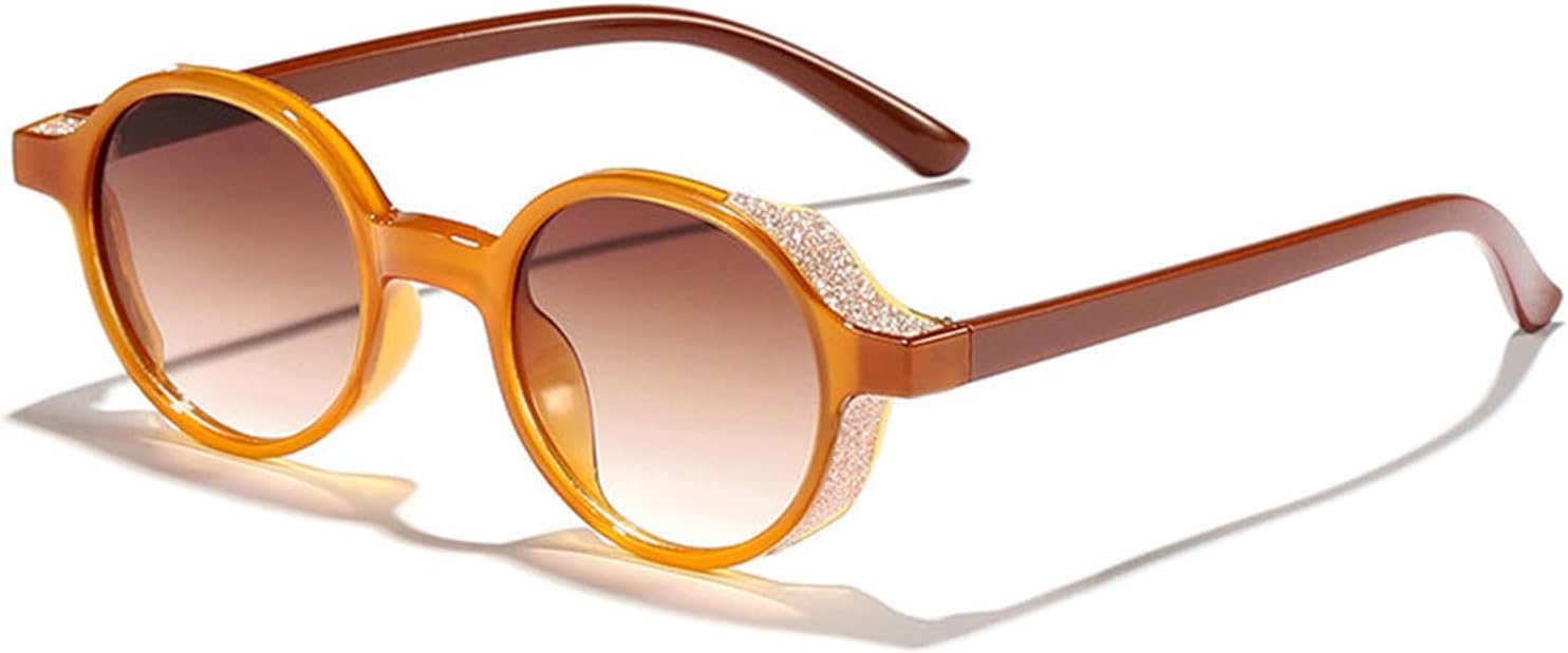 

Willochra Модные круглые солнцезащитные очки с бриллиантами для женщин, в стиле Y2K, для вечеринок, с овальными очками и стразами, модные женские солнцезащитные очки, C5