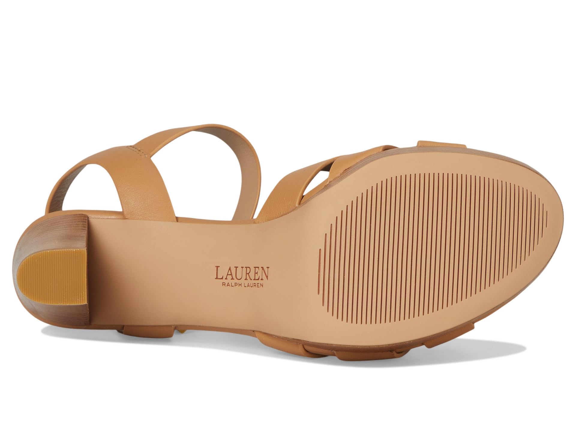 Сандалии Lauren Ralph Lauren Soffia Nappa Leather Sandals, цвет Buff — фото 3