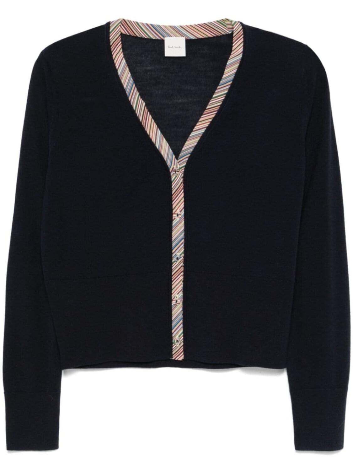 

Paul Smith кардиган с отделкой Signature Stripe, синий