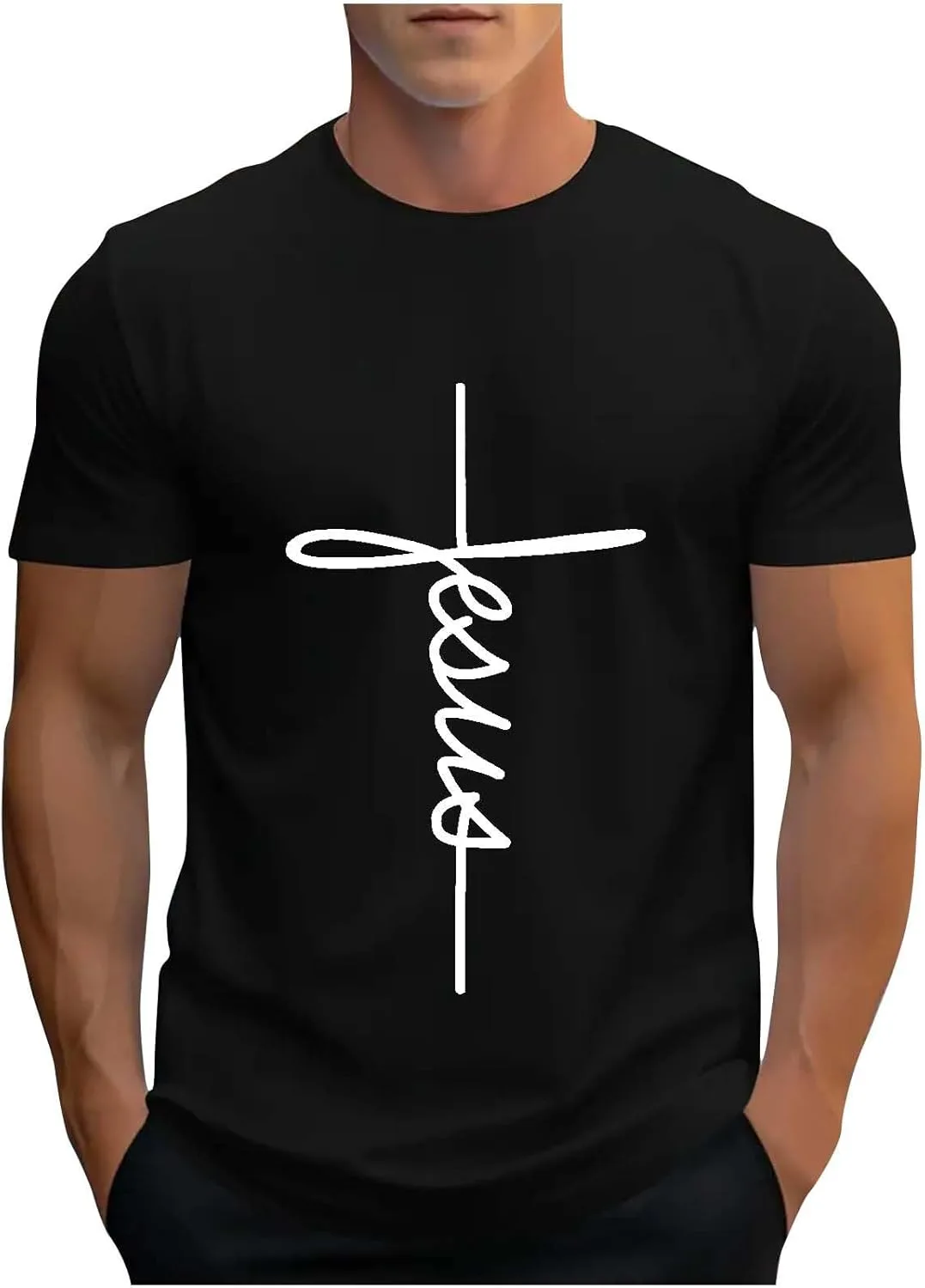 

Футболка Men Faith с христианским принтом