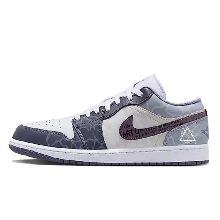 

Jordan Баскетбольные кроссовки Air 1 Vintage, низкие, мужские, белые/фиолетовые