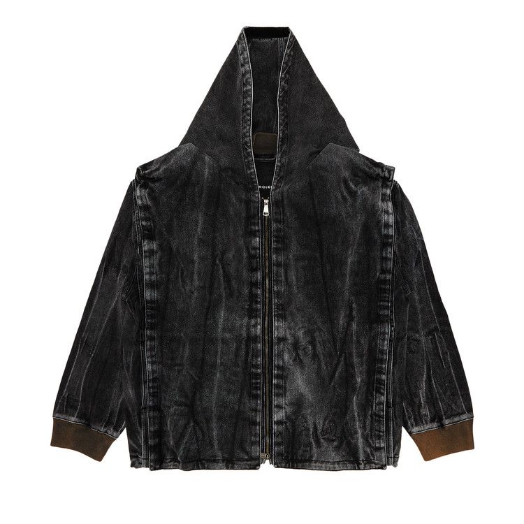 

Куртка Y/Project Velcro Denim Jacket, Black Vertical Whiskers