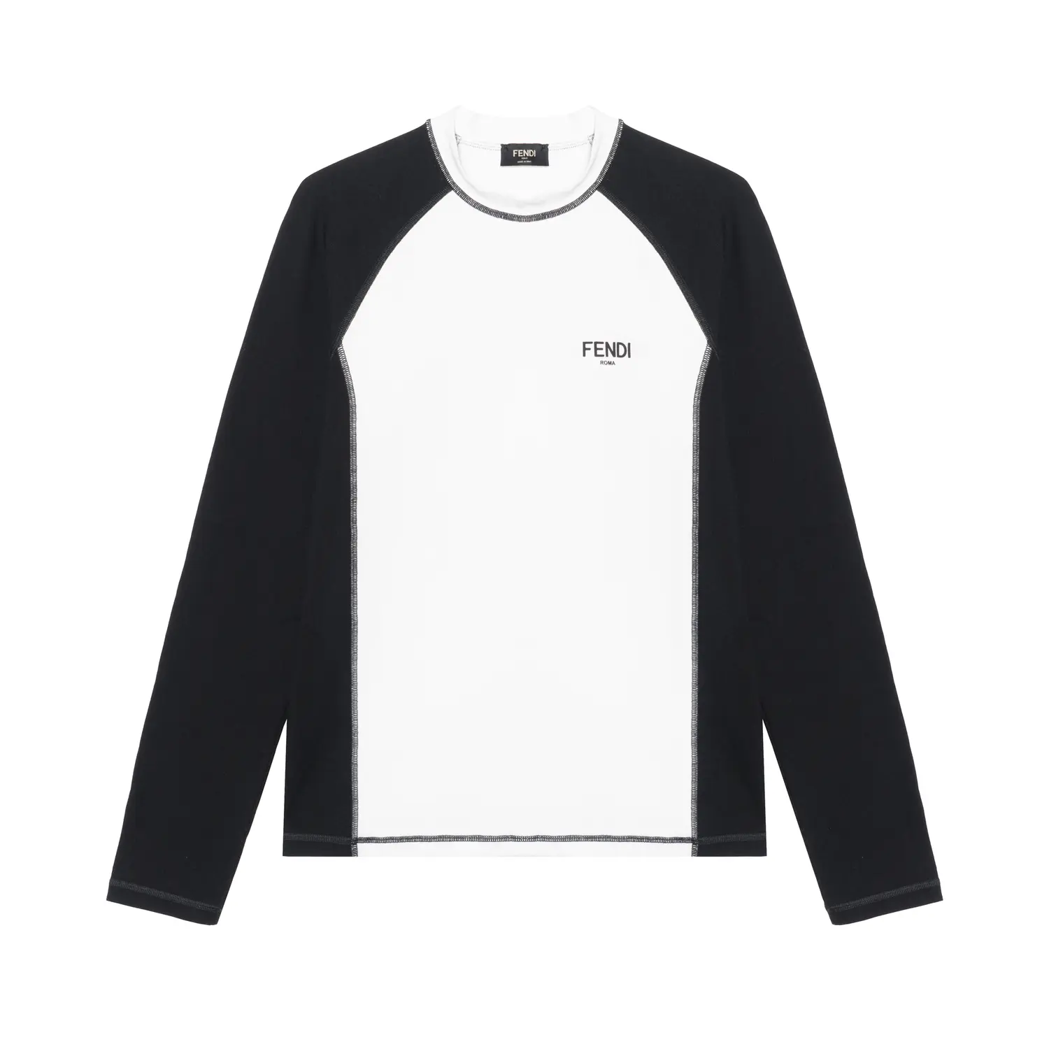 

FENDI Футболка Unisex Black White, Белый, FENDI Футболка Unisex Black White