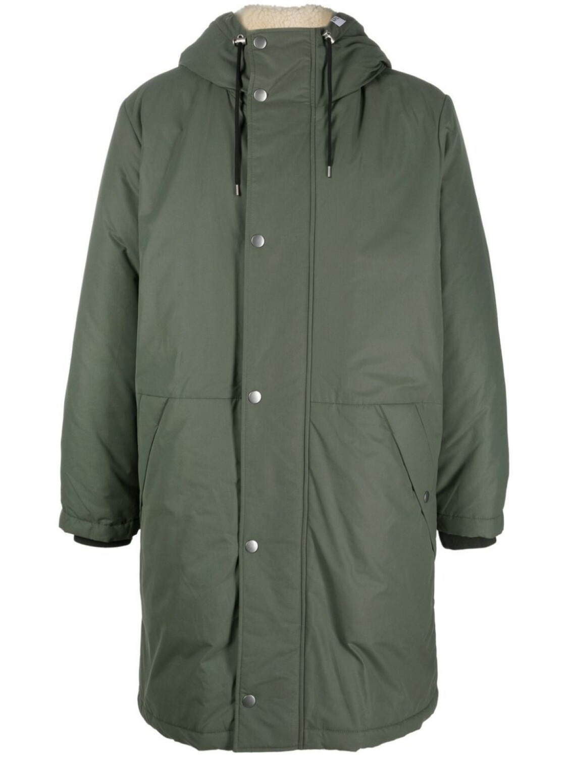 

A.P.C. парка с капюшоном, зеленый