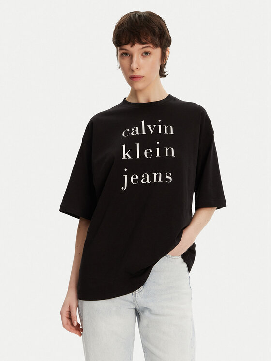

Футболка свободного кроя LV047B827G Calvin Klein Jeans, черный