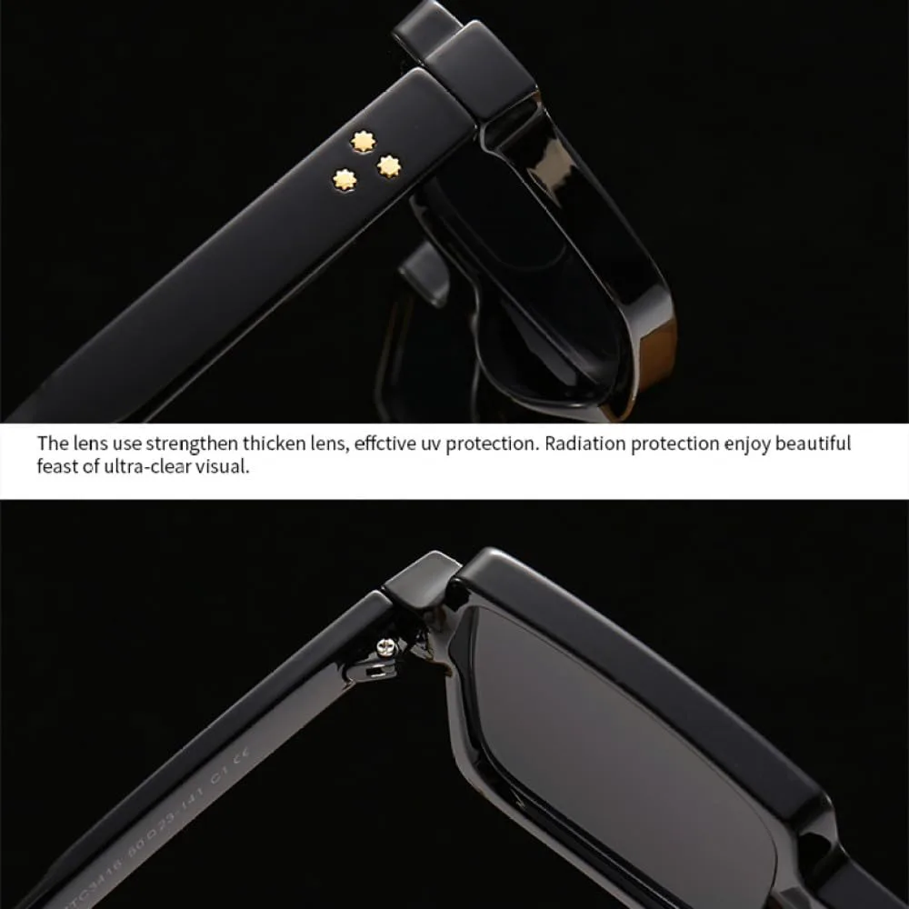 

Солнцезащитные очки в стиле ретро с заклепками, панк, мужские, UV400, модные, градиентные, для женщин, трендовые солнцезащитные очки MTZJH, Brown Tea Gradient