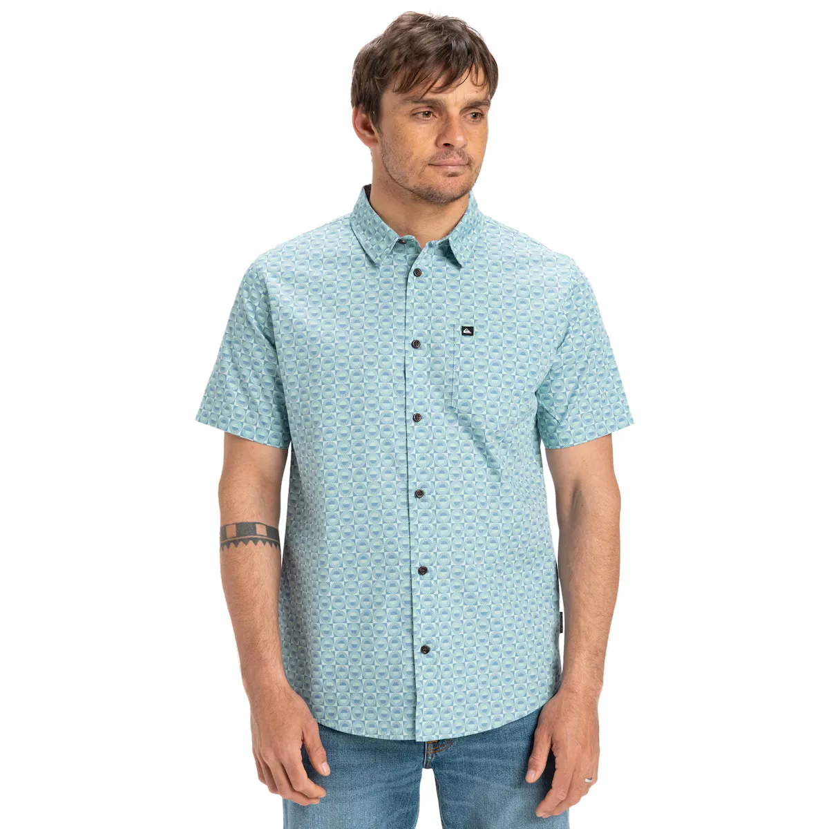 

Мужская рубашка Apero Organic Classic Quiksilver, синий